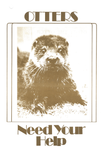 'Otters need your help' poster from 1970s