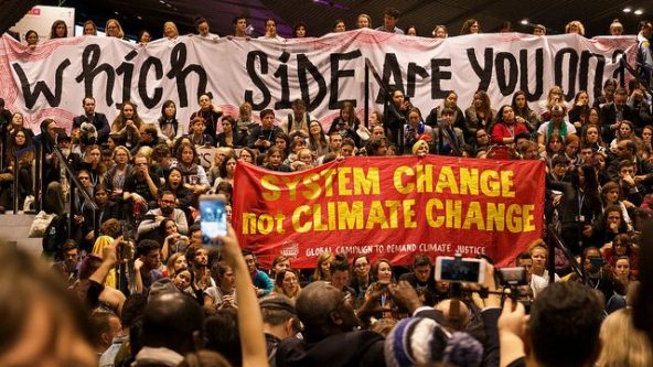 Hundreds of Civil society protests at UN climate conference