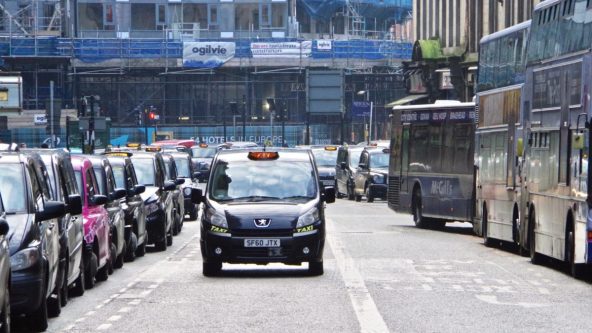 Taxis on Glasgow Hope Street