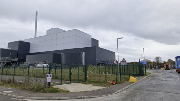 Millerhill incinerator from Google Street View